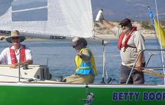 Photo: Victorians Paul Borg & Roy Jewell have won the 2007 Australian Match Racing Regatta for Blind & Vision Impaired Sailors